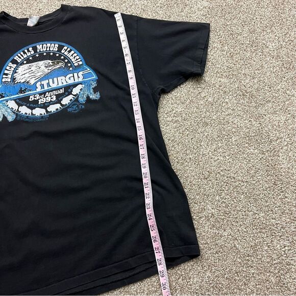 Vintage 90s Biker Sturgis Shirt Men's 2XL - Picture 4 of 7